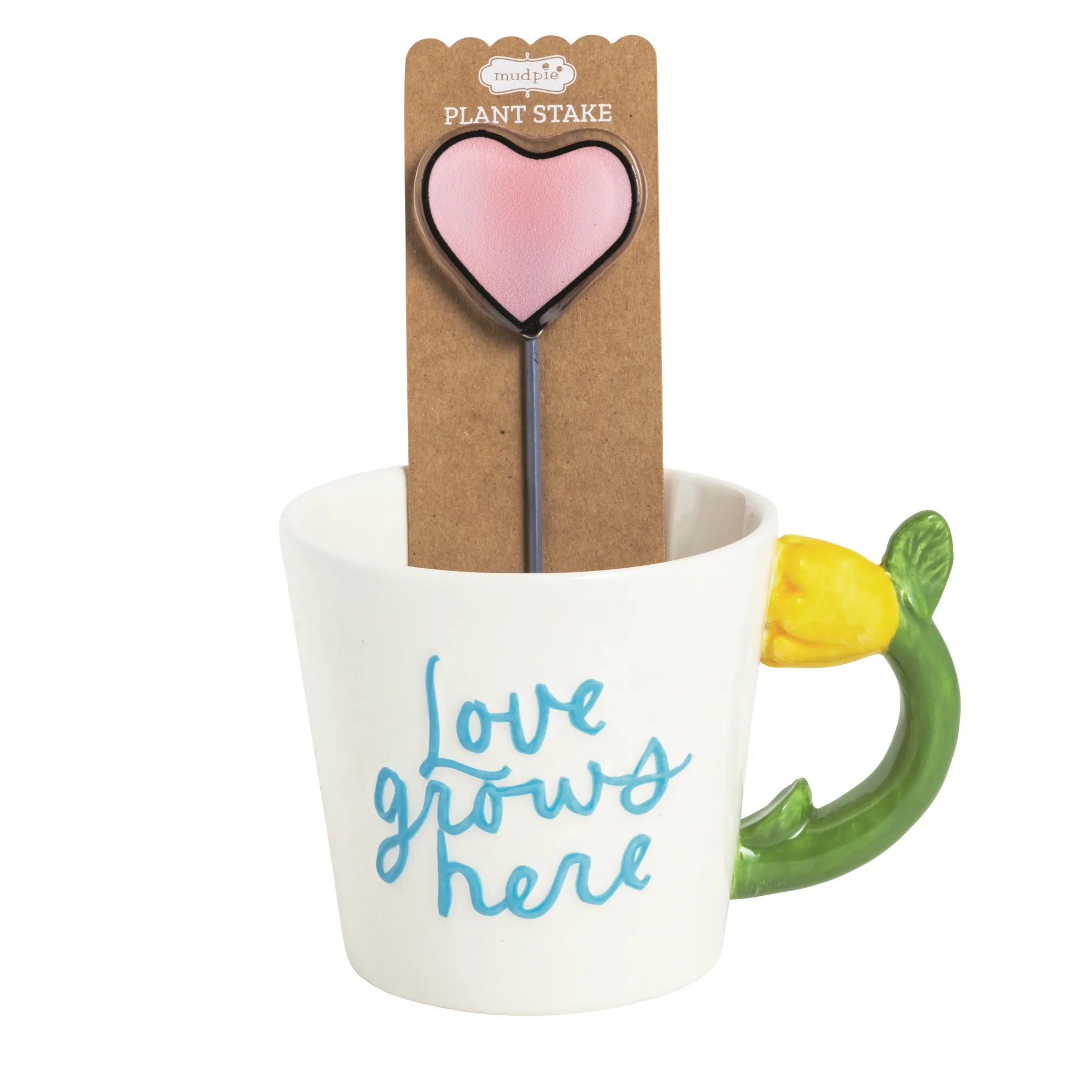 Love Grows Mug W Plant Stake