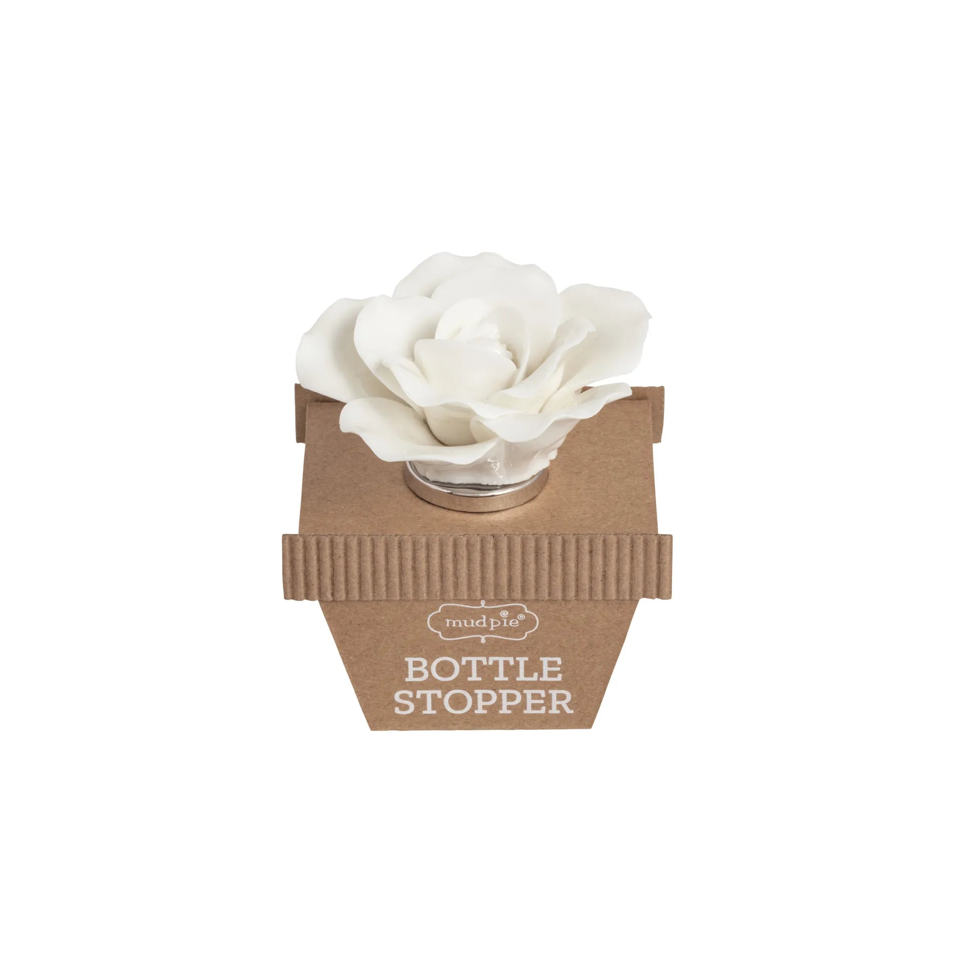White Flower Bottle Stopper Main image