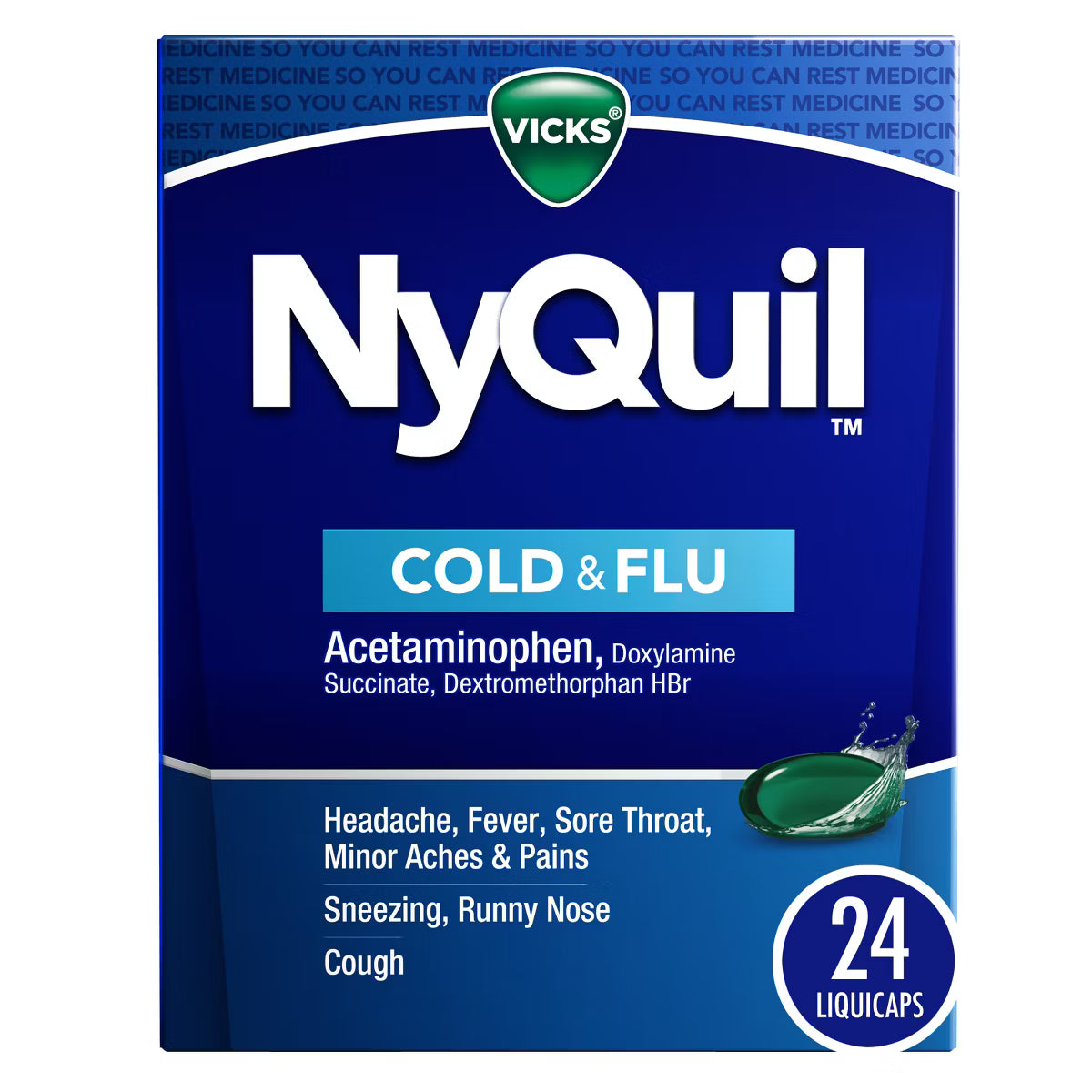 Nyquil Cold&flu Liquicaps 24ct