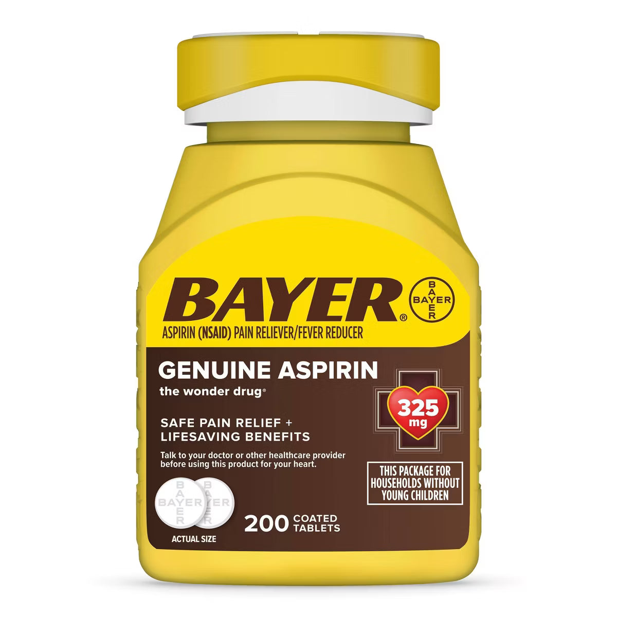 Bayer Aspirin 200 Coated Tabs