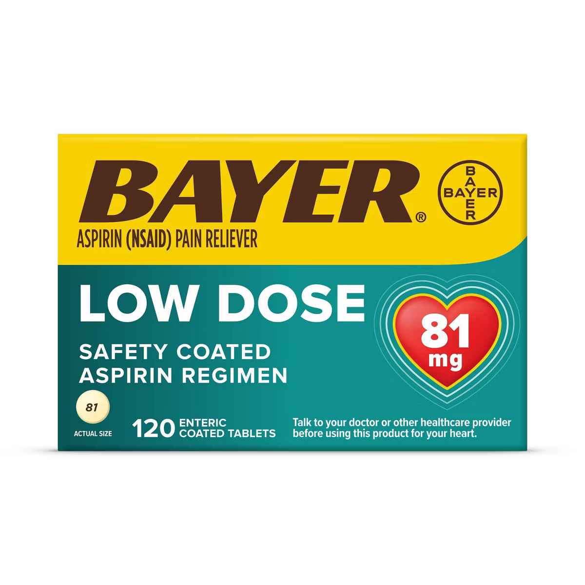Bayer 81 Mg Low Dose 120ct