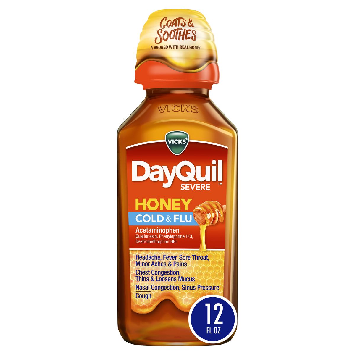 Dauquil Honey Cold & Flu 12 .oz