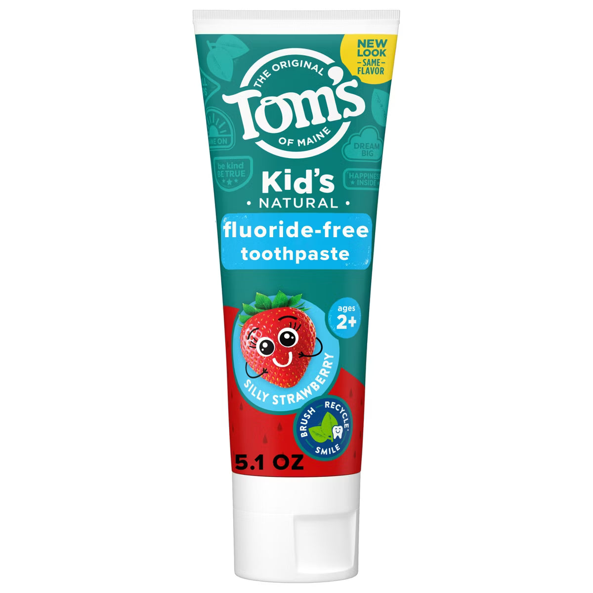 Toms Toothpaste Kids Fluoride-free Strawberry5.1oz