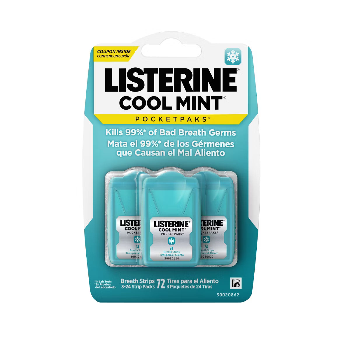 Listerine Cool Mint Breath Strips 3 Pk