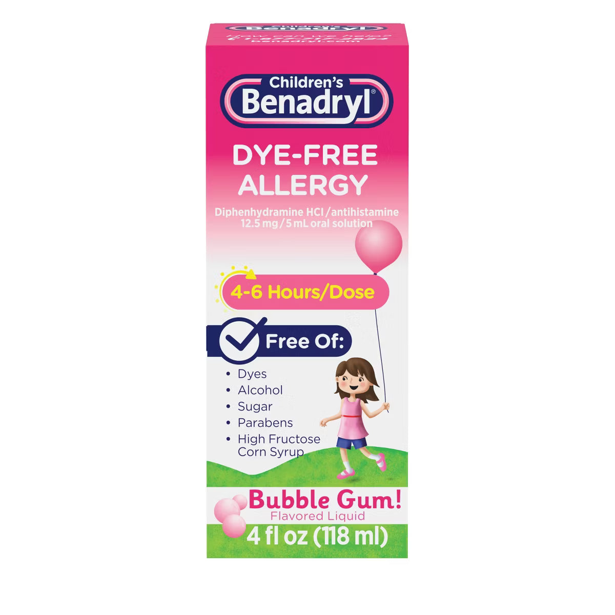 Childrens Benadryl Bubble Gum