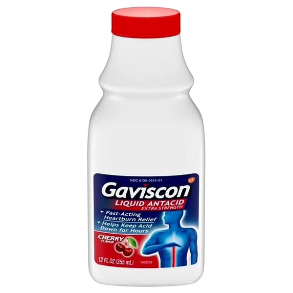 Gaviscon Liquid Antacid Extra Strength Cherry 12oz