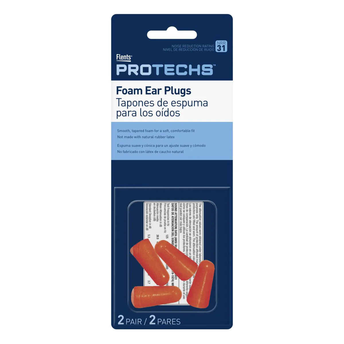 Flents® Protechs™ Foam Ear Plugs (2 Pair) Main image