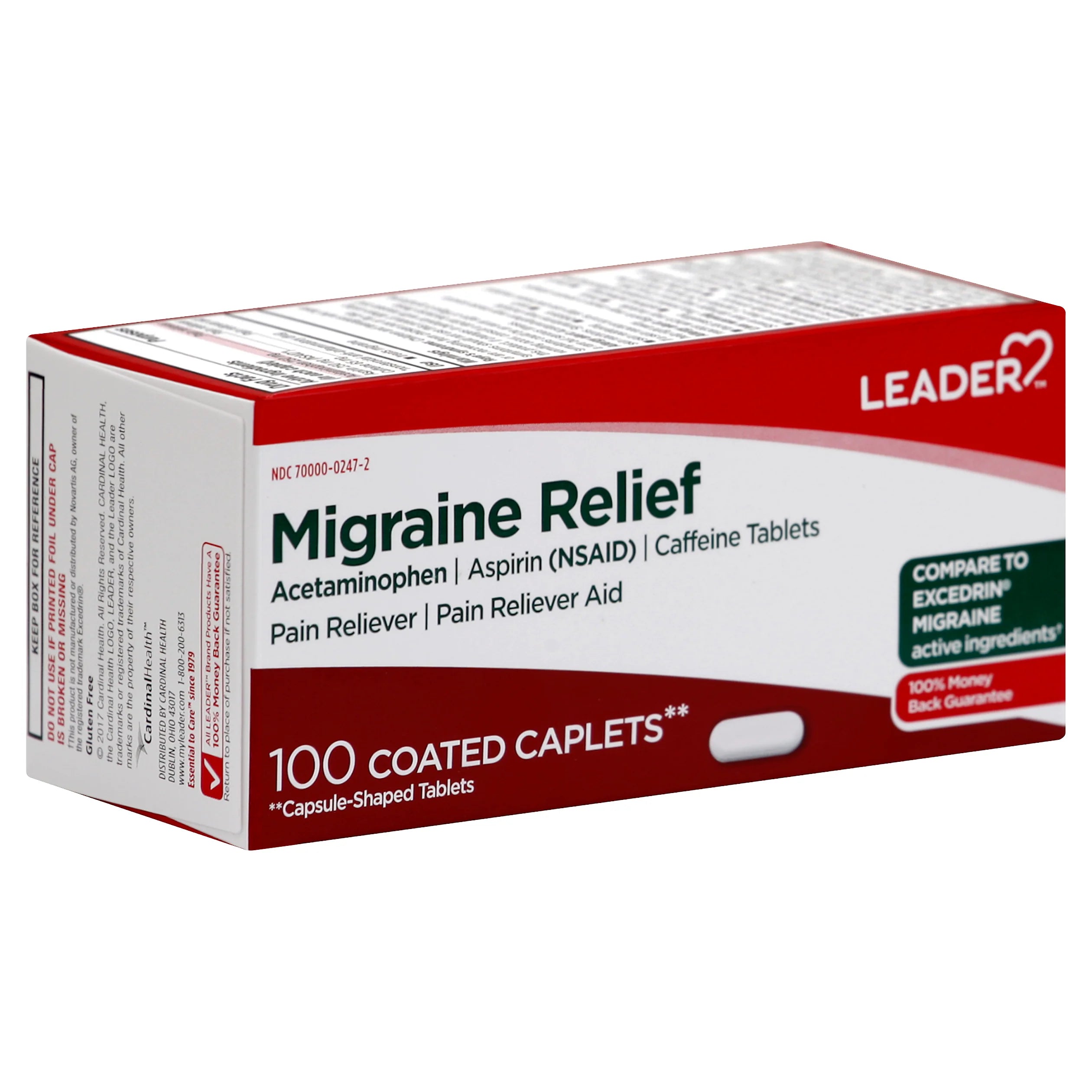 Leader Migraine Relief 100 Tabs