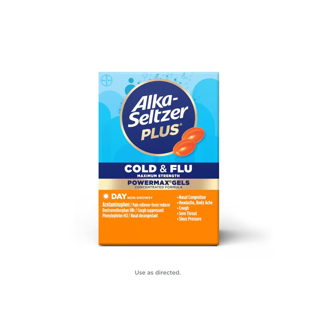 Alka-seltzer Day Cold And Flu Max Strength 24ct