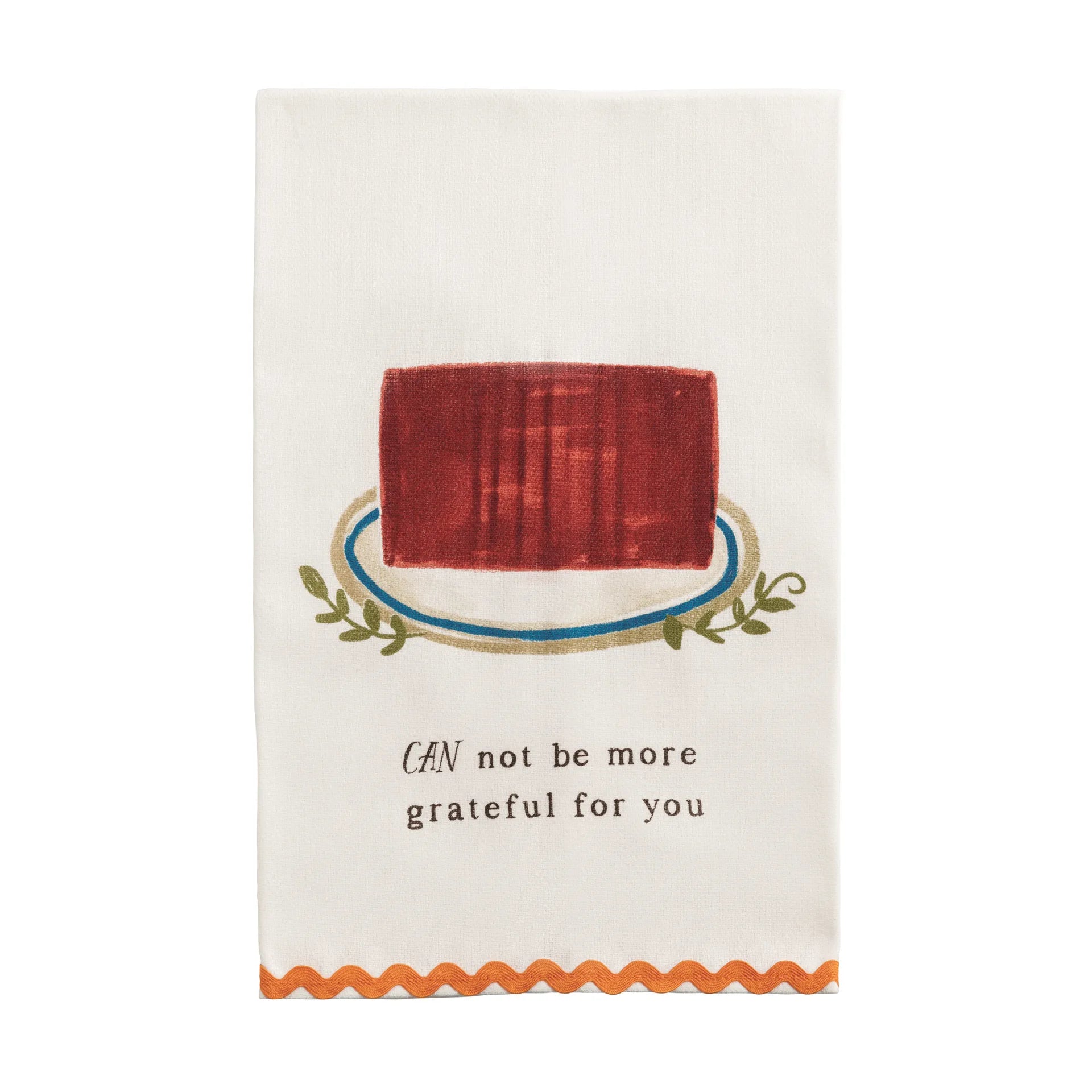 Cranberry Ric-Rac Towel