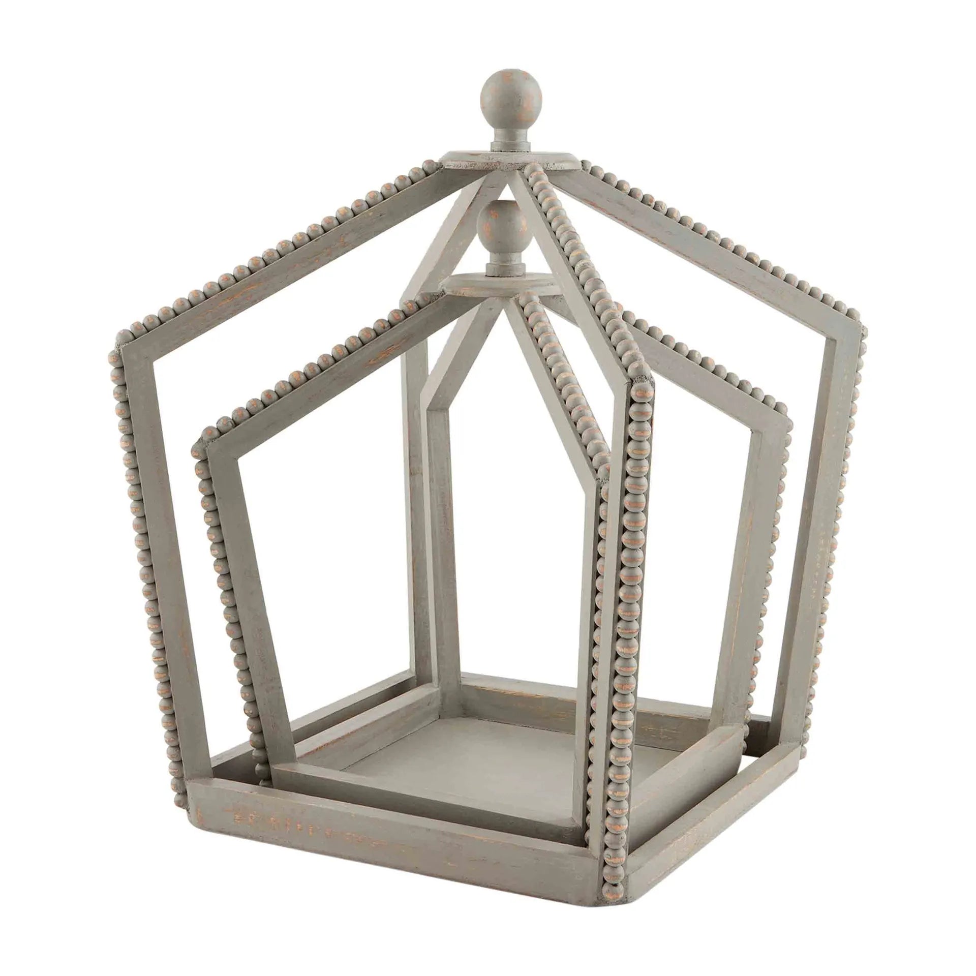 Gray Beaded Lantern Set Main image