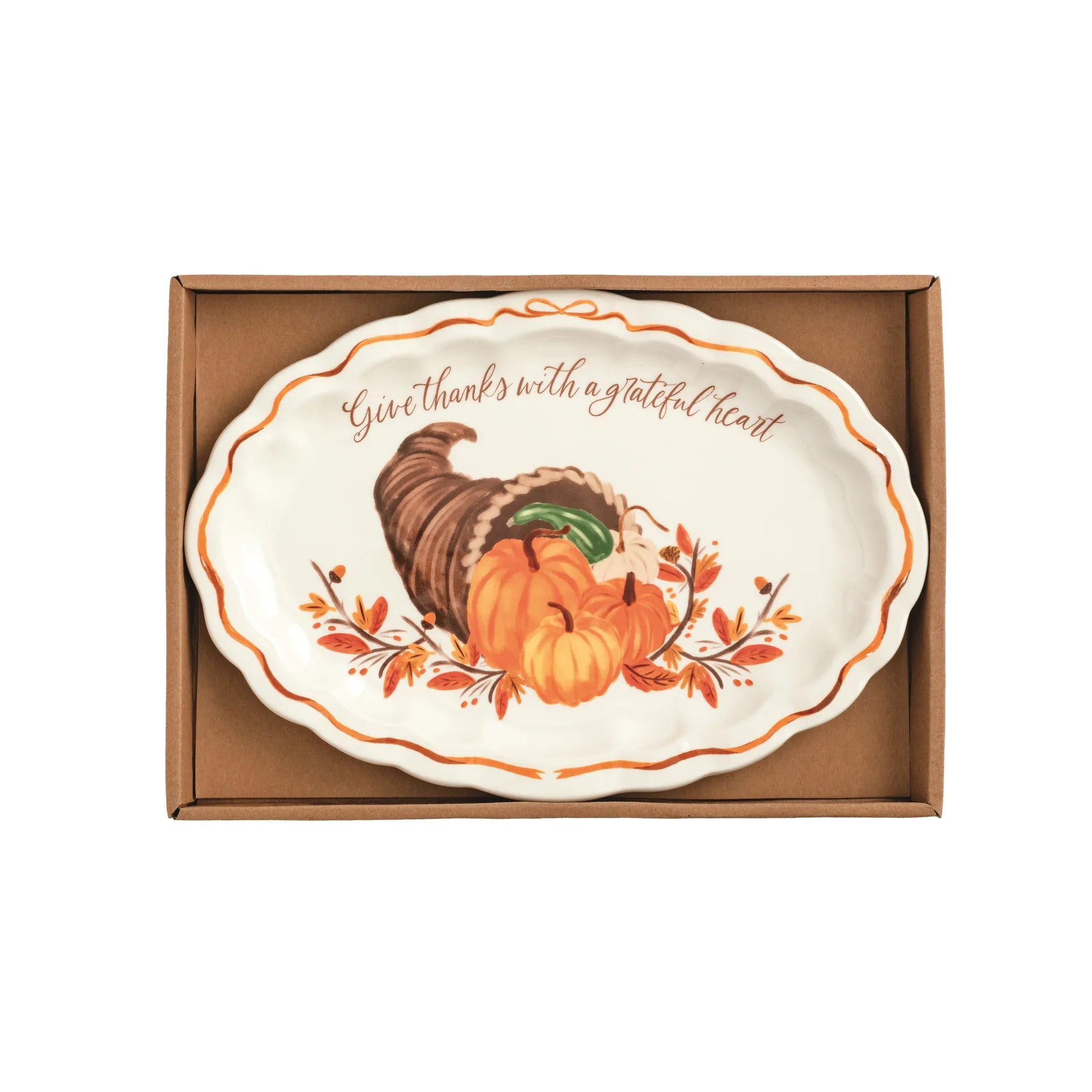 Grateful Heart Sentiment Plate