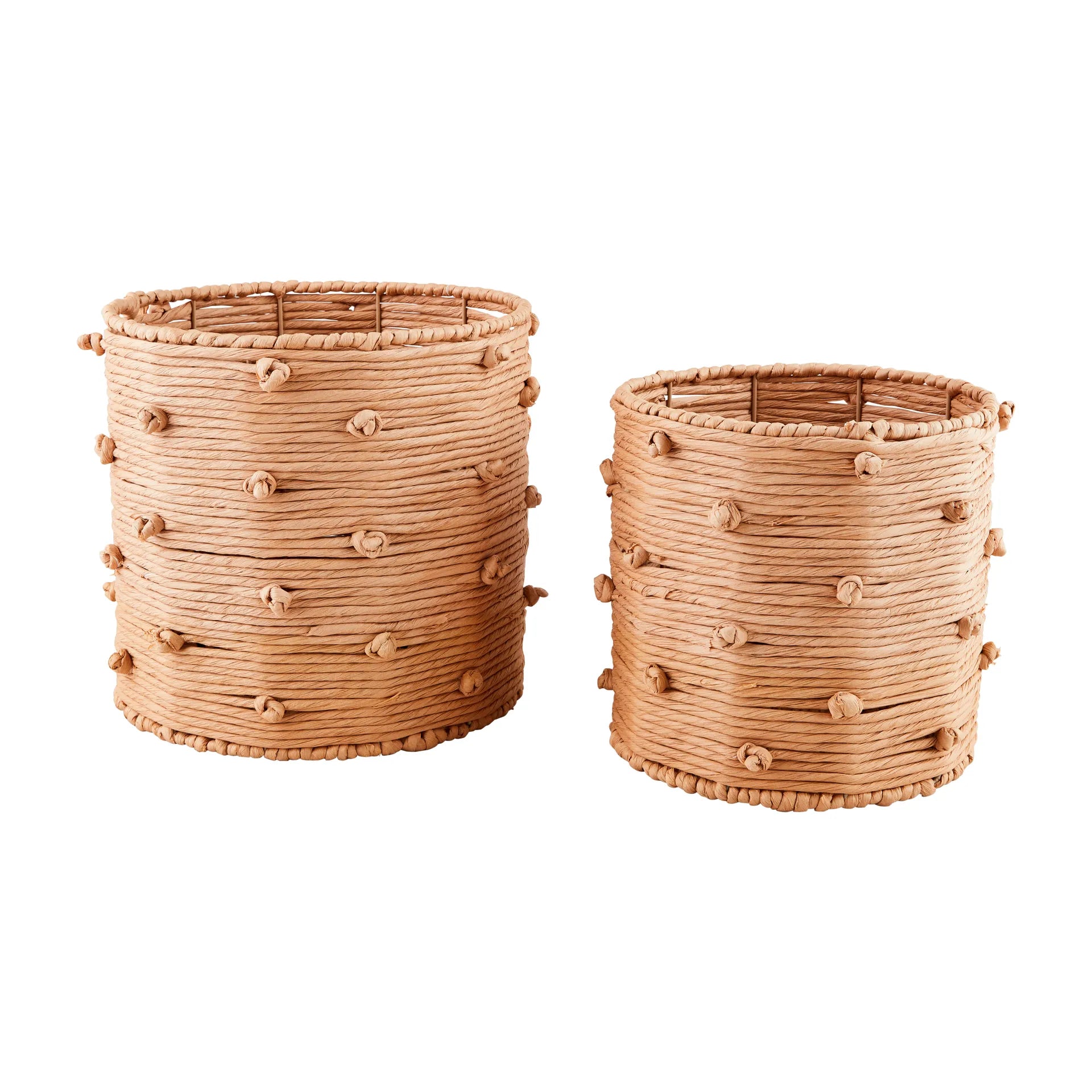 Natural Knot Rope Basket Set