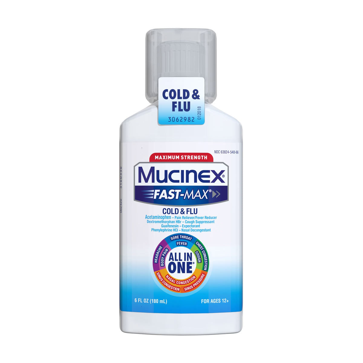 Mucinex Fast Max Cold & Flu 6 Oz