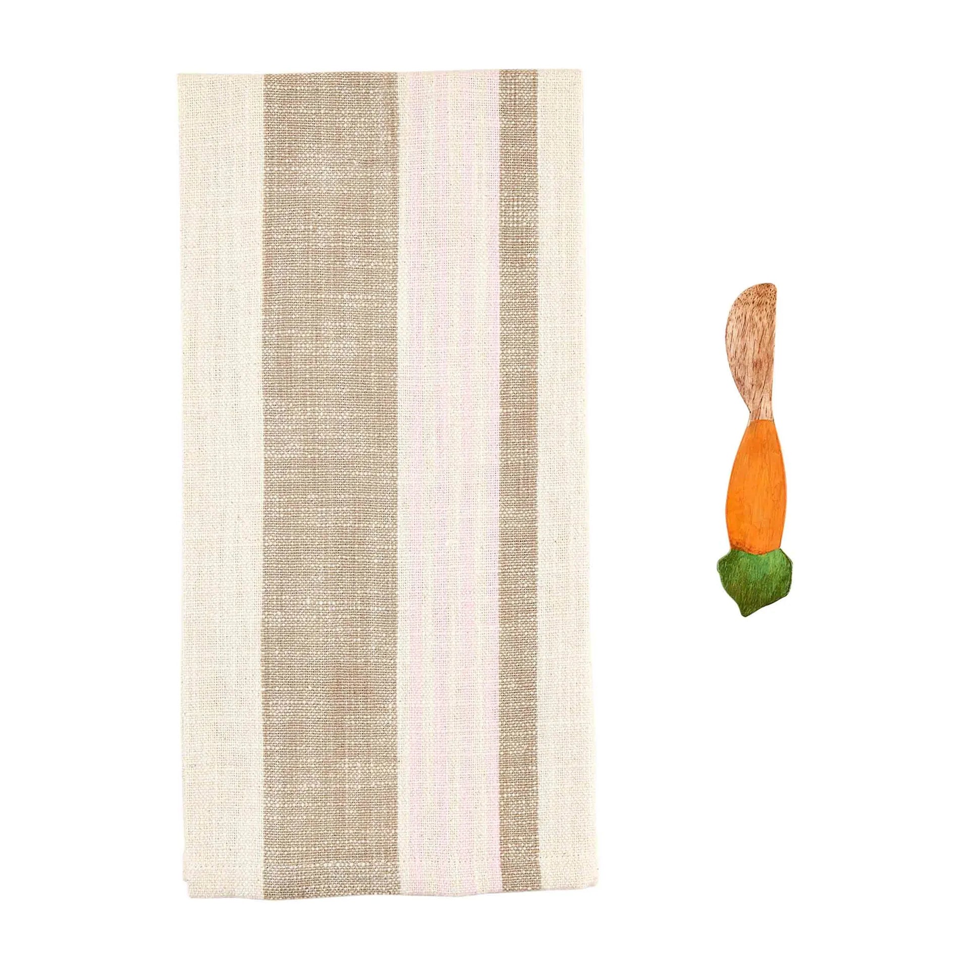 Pink Bunny Towel & Spreader Set