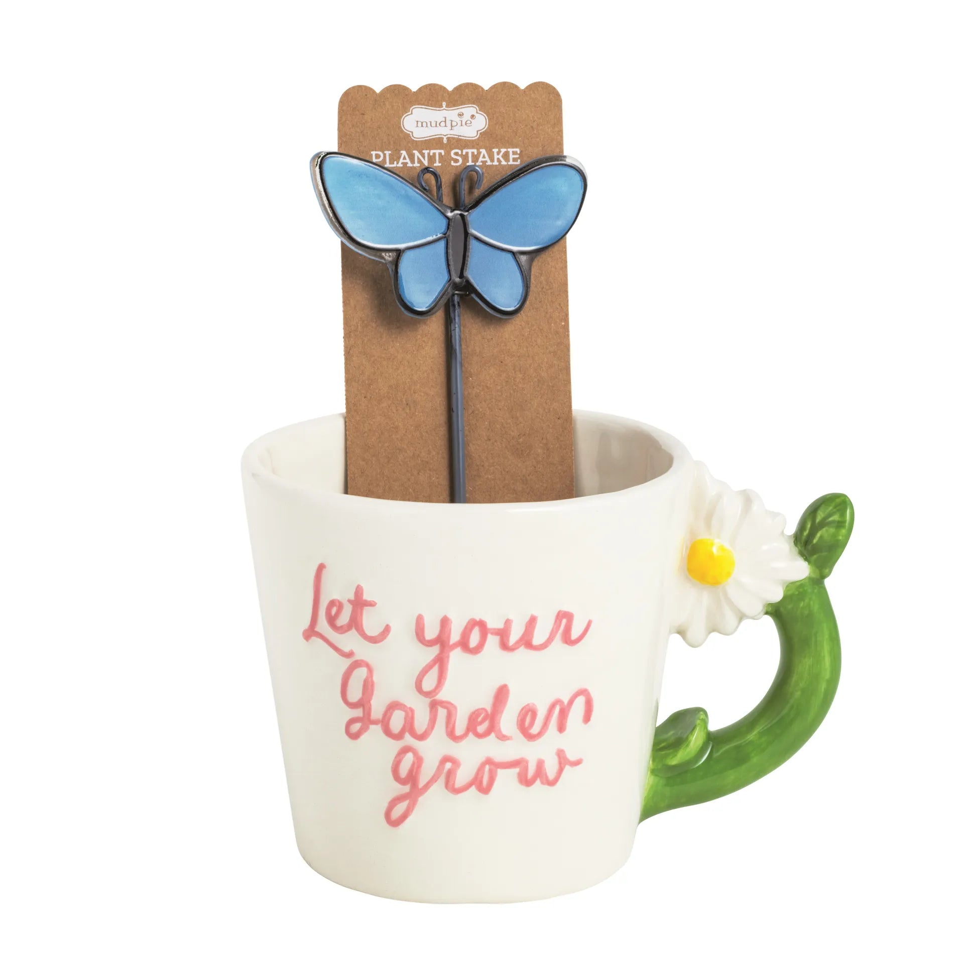 Garden Grow Mug W Plant Stake