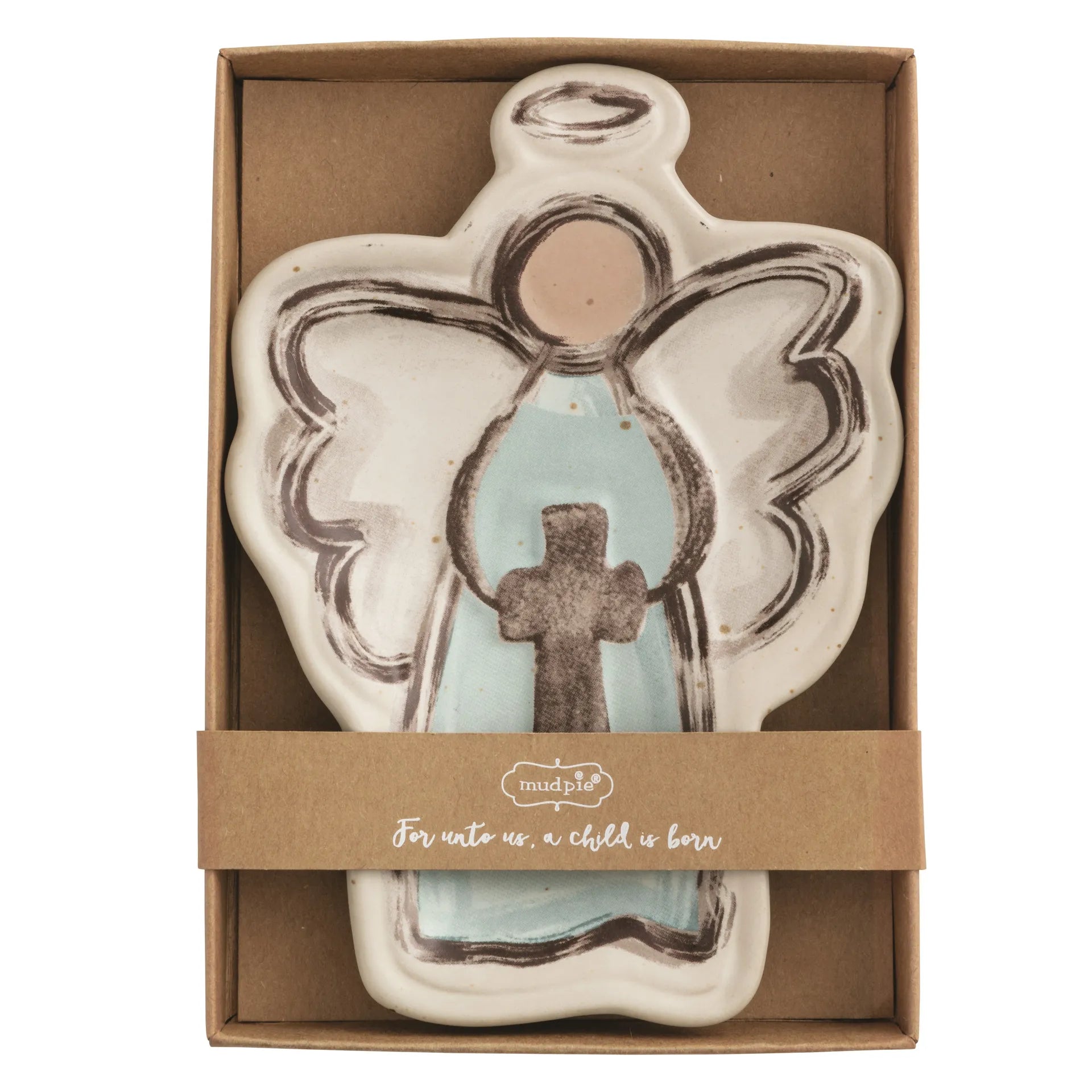 ANGEL WITH CROSS TIDBIT DISH Main image