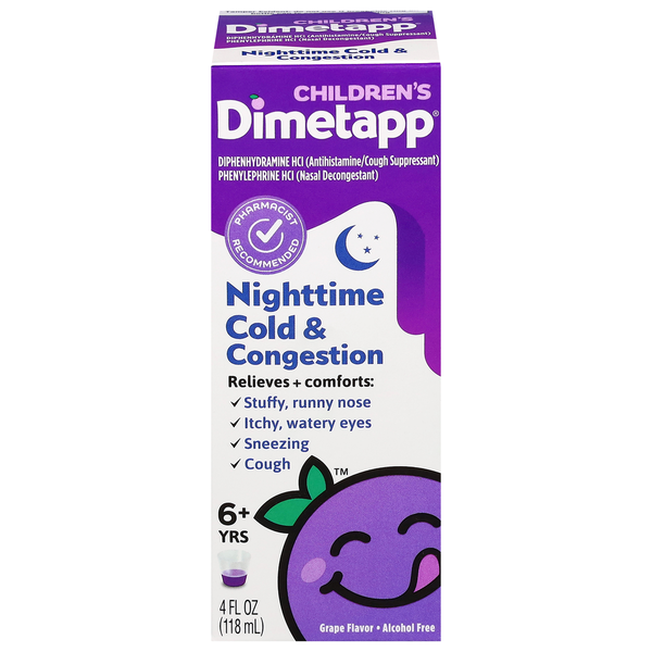 Dimetapp Nightime Cold & Cong 4 Oz