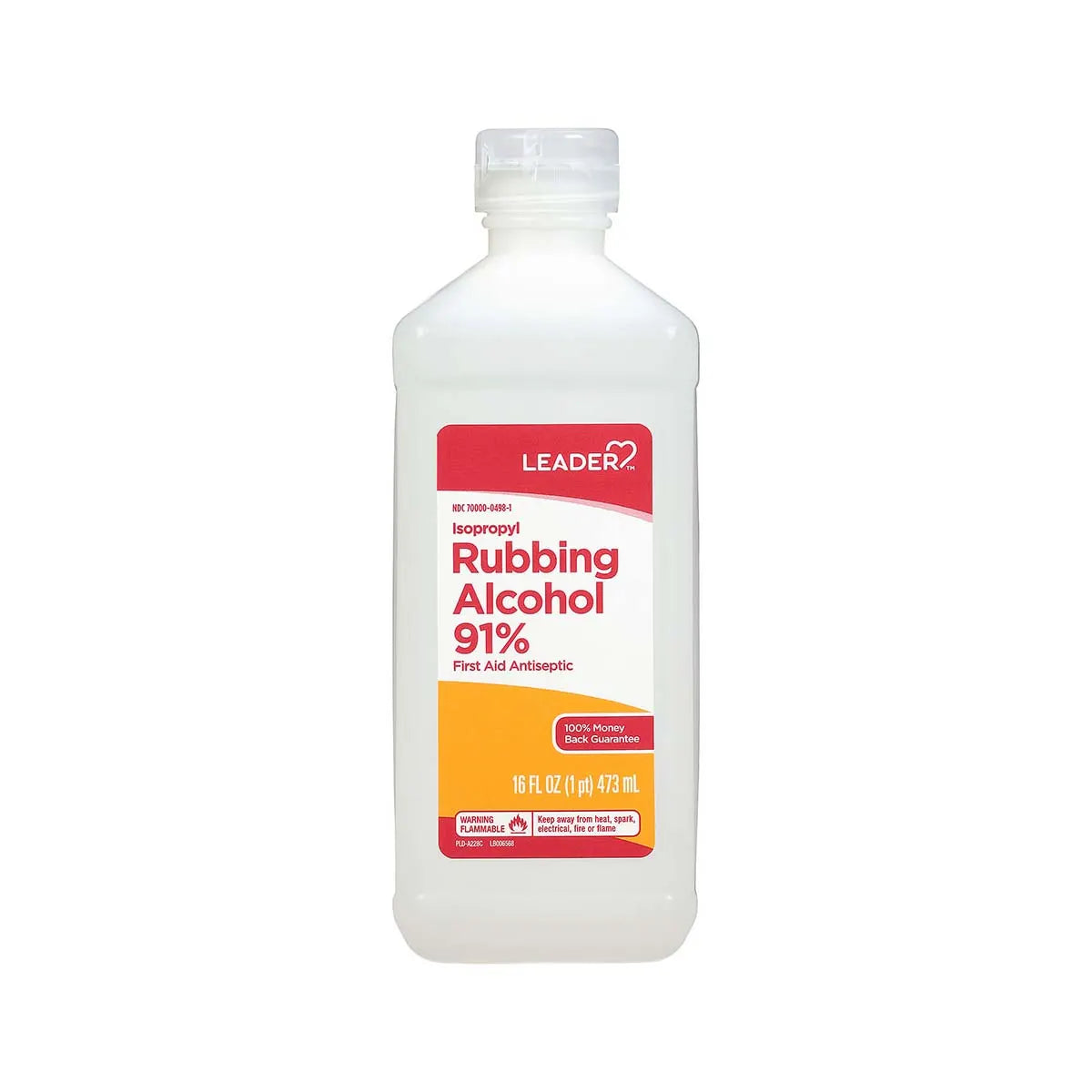 Leader Rubbing Alcohol 91% 16oz Main image
