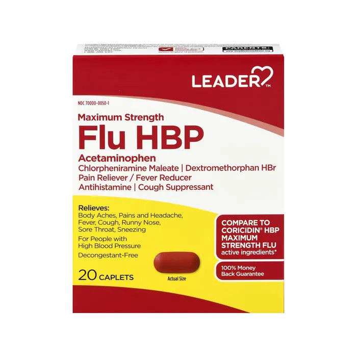 Leader Flu Hbp  20 Caplets